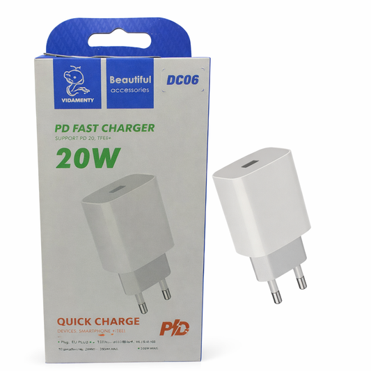 PD Fast Charger 20W – USB-C (Model DC06)