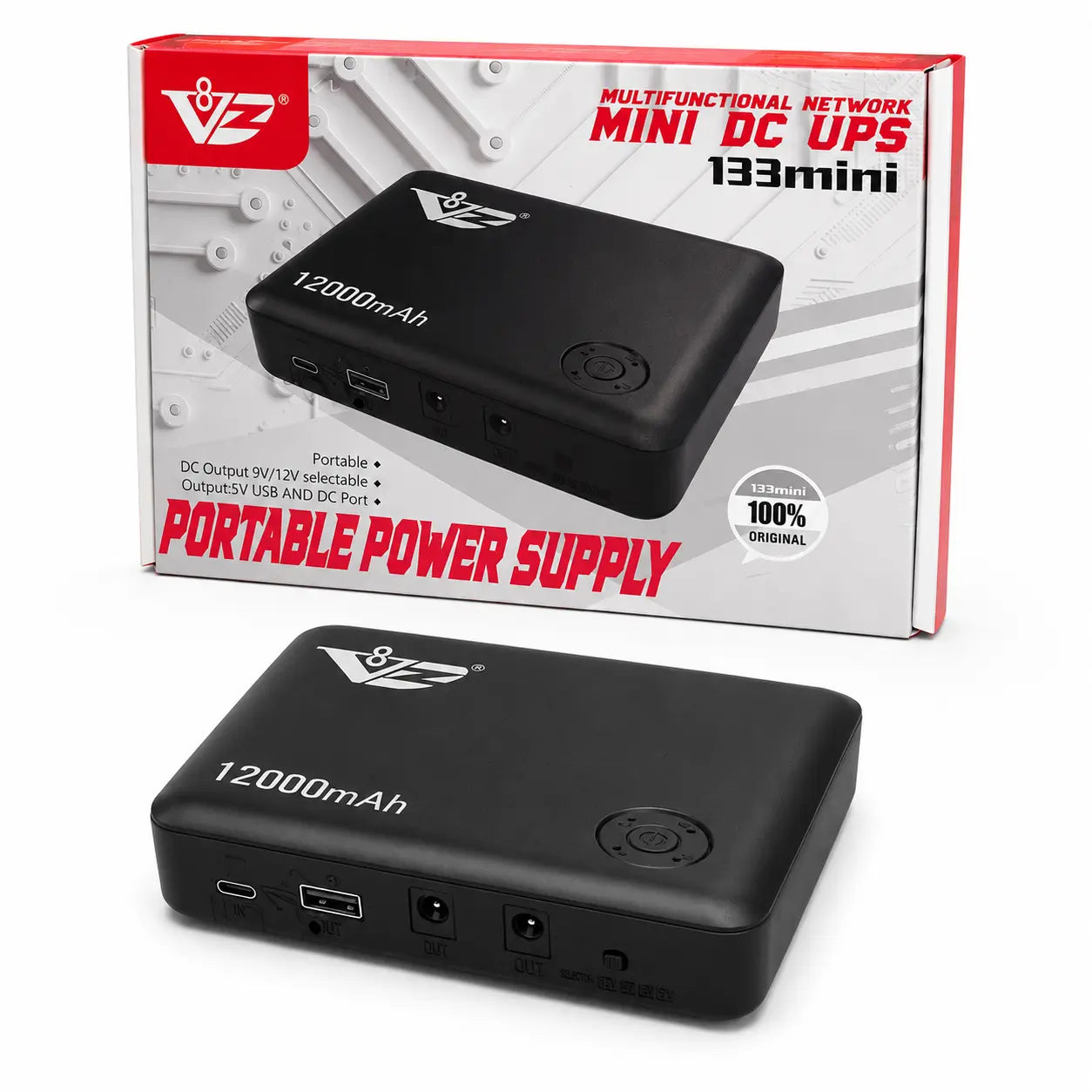 V8Z 133mini mini DC UPS 12000mAh portable power supply for router backup — available in Lebanon