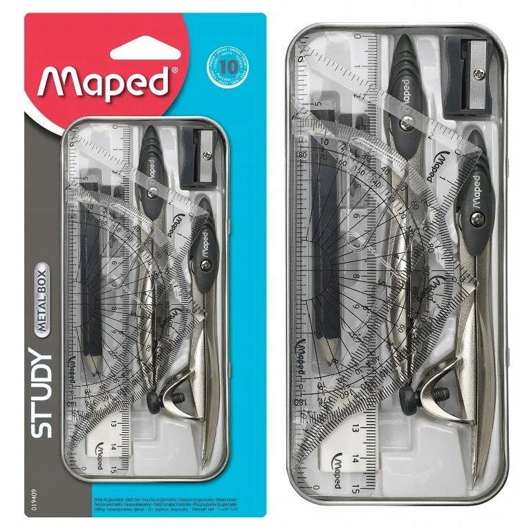 Maped Study Metal Geometry Set Metal Box Lebanon
