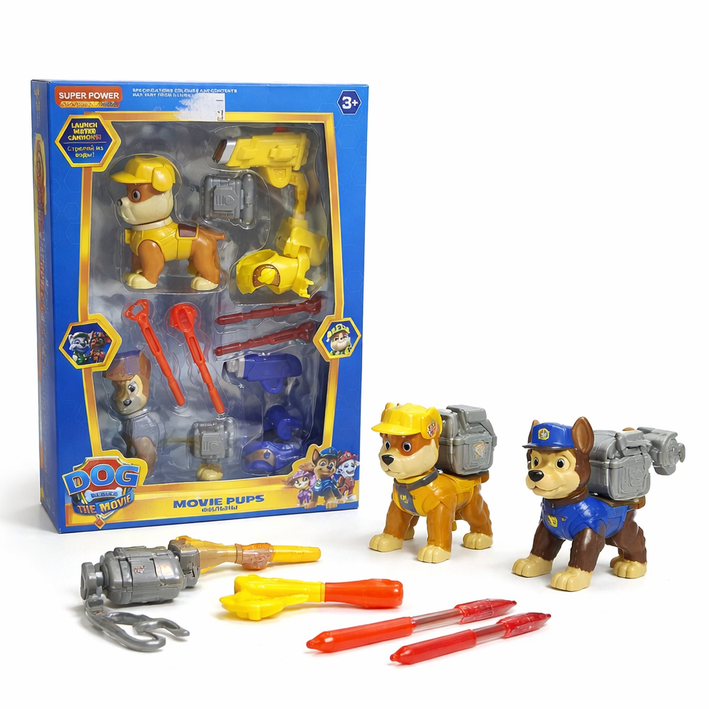 Movie Pups Action Figures Set Dog Heroes Playset Lebanon
