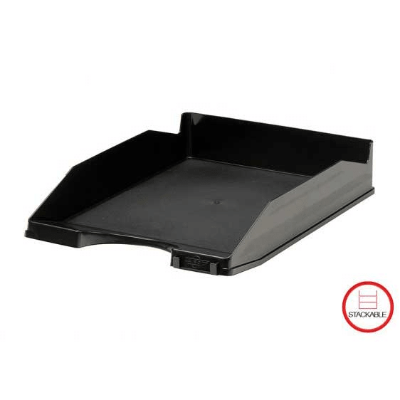 Stackable Plastic Document Tray Desk Organizer Paper Holder Black Lebanon
