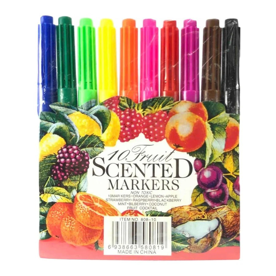 10 Fruit Scented Markers  Non-Toxic 10 Colors Set Lebanon
