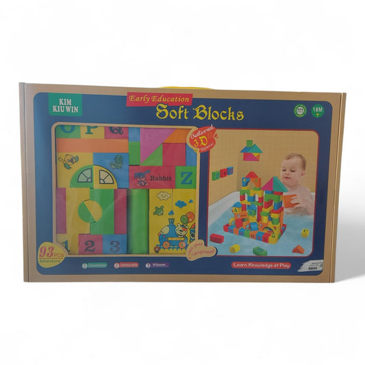 Early Education Soft Blocks Set – 93 Pieces (18M+)