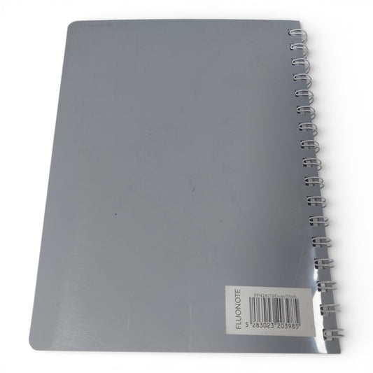 Spiral Notebook – Grey Cover (Fluo Note)
