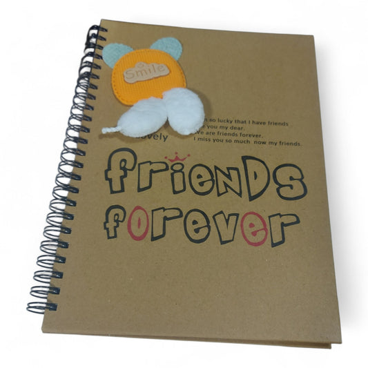 Friends Forever Spiral Notebook – Fabric Cover
