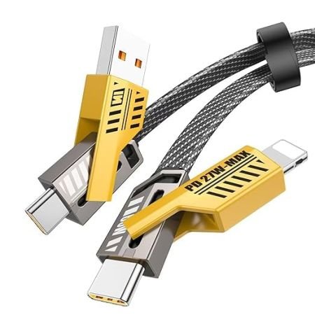 4-in-1 Fast Charging Cable  65W Type-C & 27W Lightning Lebanon