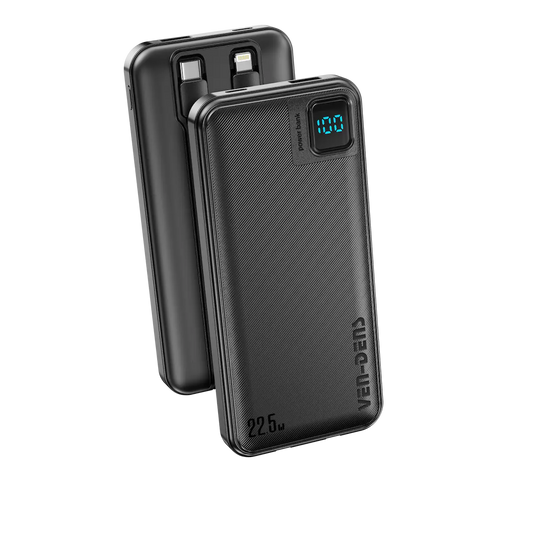 🔋 10000mAh 22.5W Fast Charging Power Bank with Digital Display