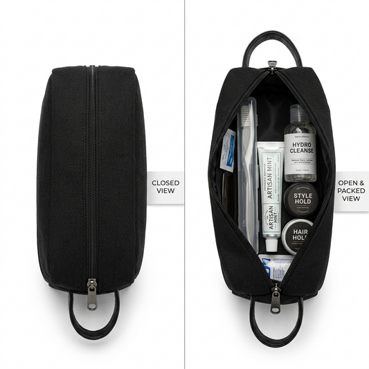 Coteci black tech organizer pouch holding cables, charger and power bank — available in Lebanon