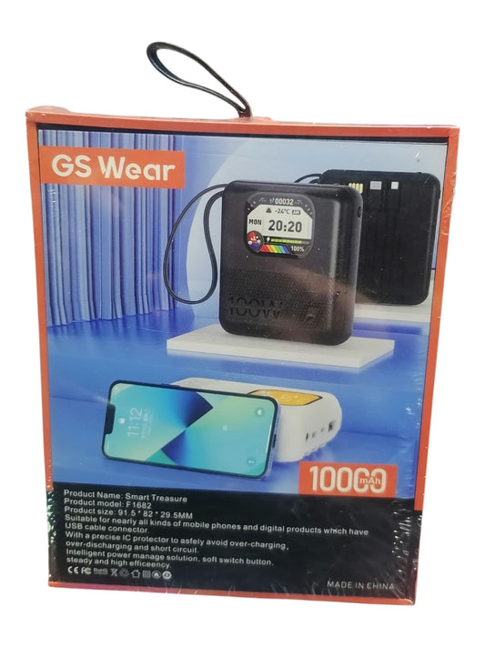 GS Wear M2 Smart Treasure – 3-in-1 Power Bank (10000mAh)