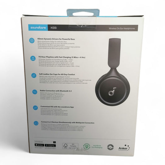Soundcore H30i Wireless On-Ear Headphones