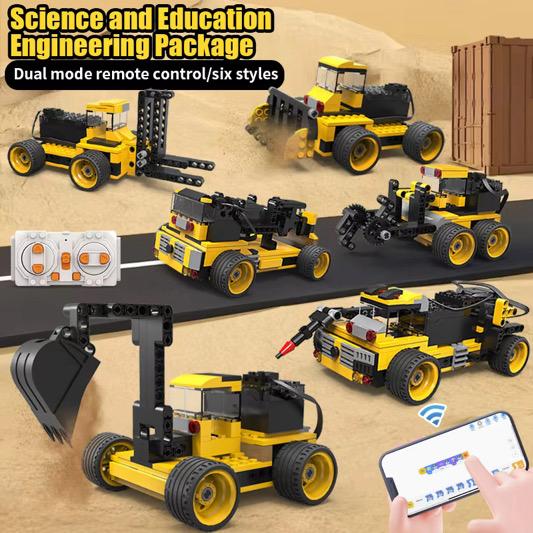 6-in-1 Engineering Building Kit – STEM Construction Learning Set
