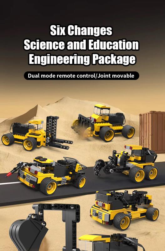 6-in-1 Engineering Building Kit – STEM Construction Learning Set