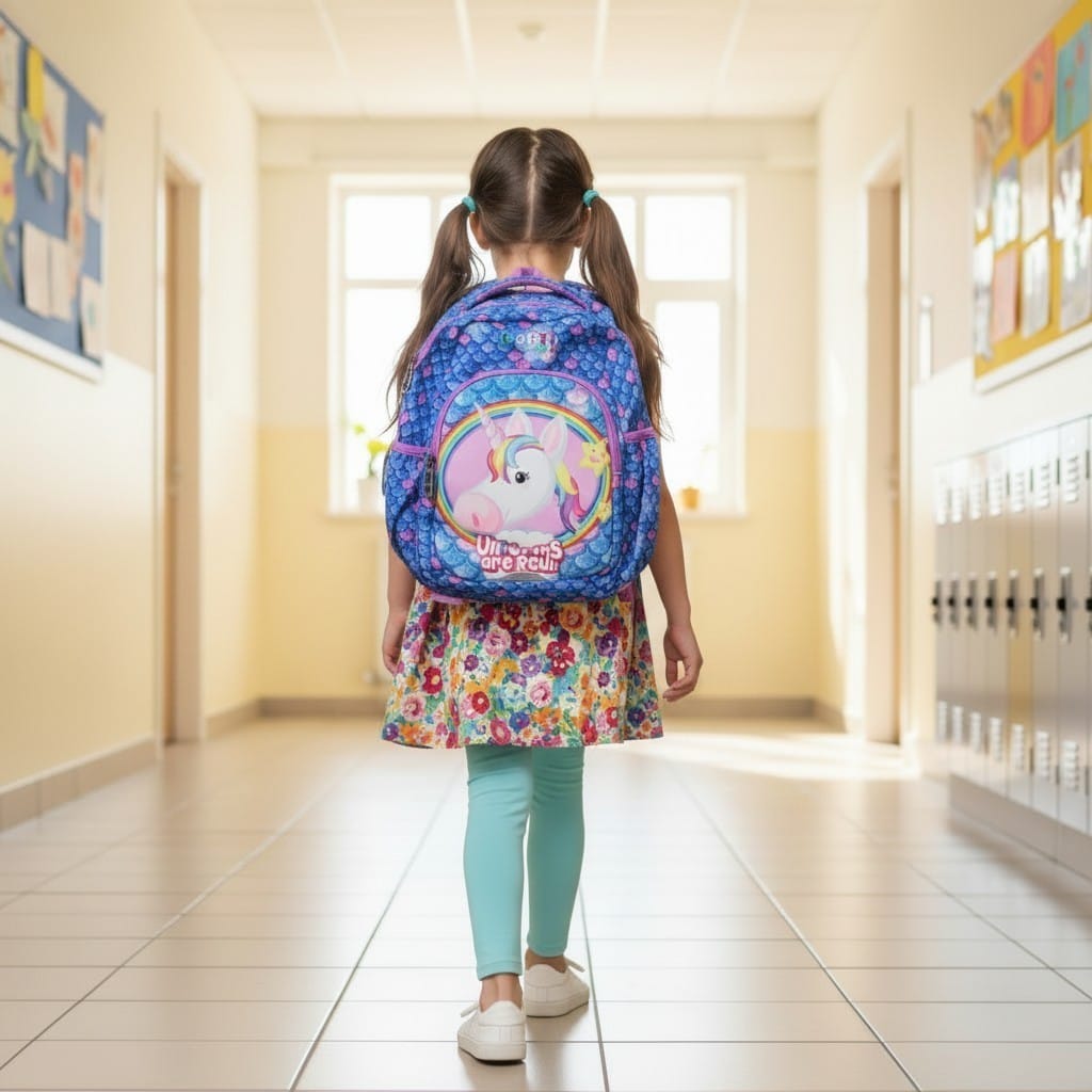 Unicorn Sequin School Backpack