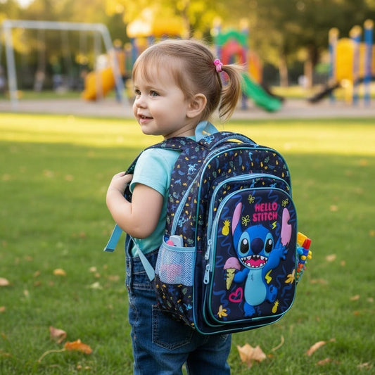 Blue Alien Character Backpack