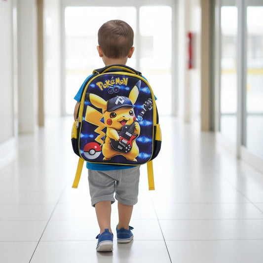 Yellow Electric Mouse Character Backpack