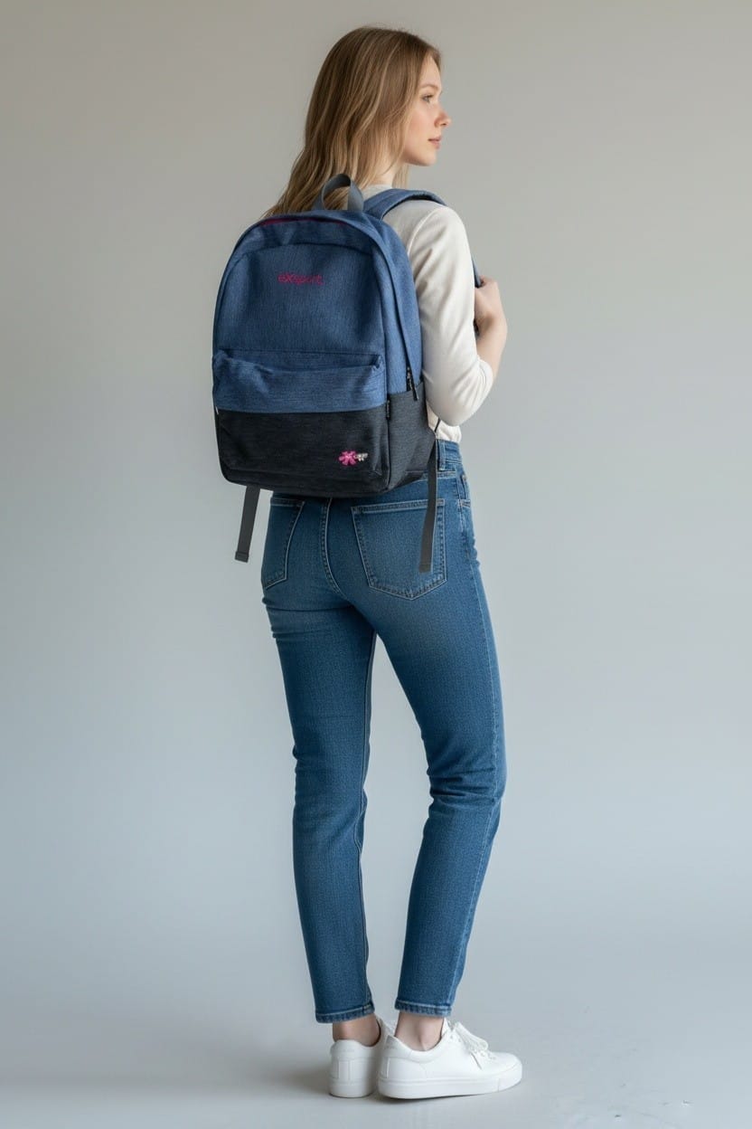 Blue & Black Sport Backpack
