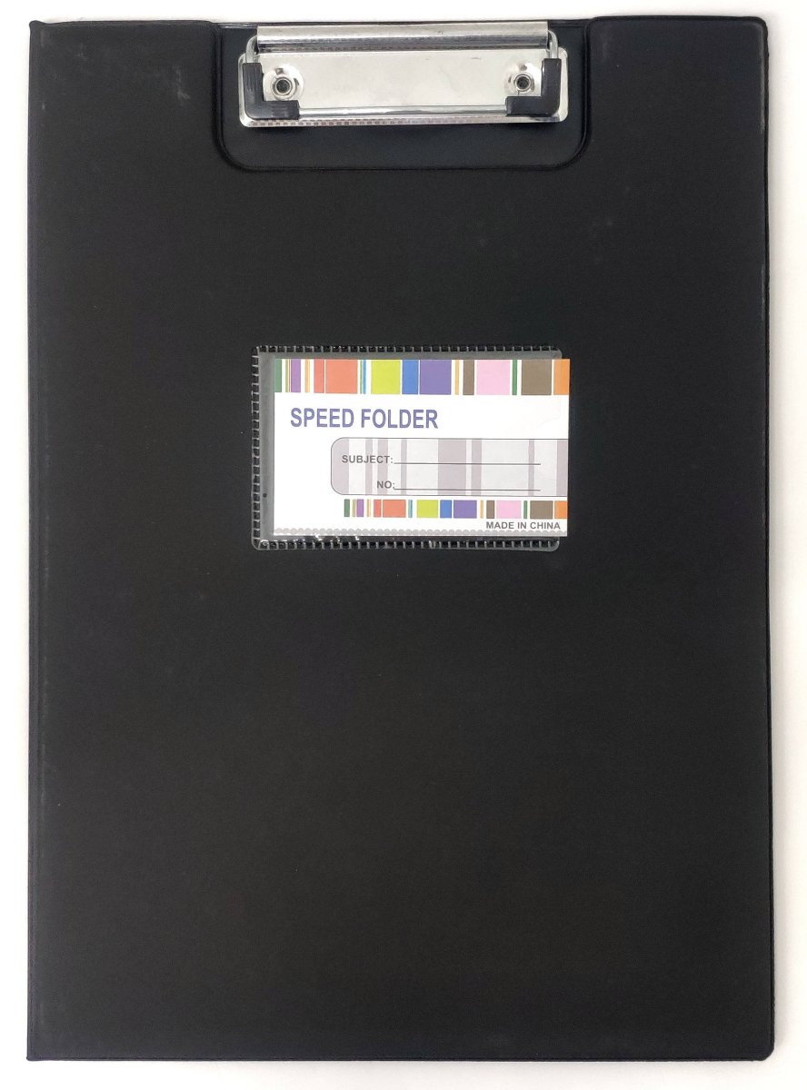 A4 Clipboard Folder with Metal Clip  Black Speed Folder Lebanon