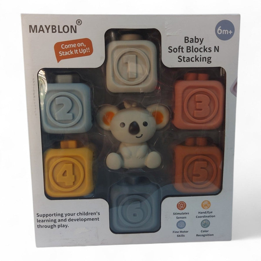 Baby Soft Blocks N Stacking Set 6M+ Lebanon