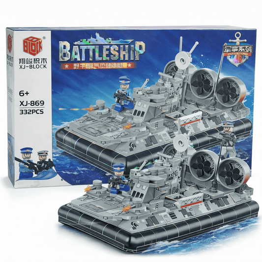 Battleship Building Blocks Set  Military Hovercraft 332 Pieces Lebanon