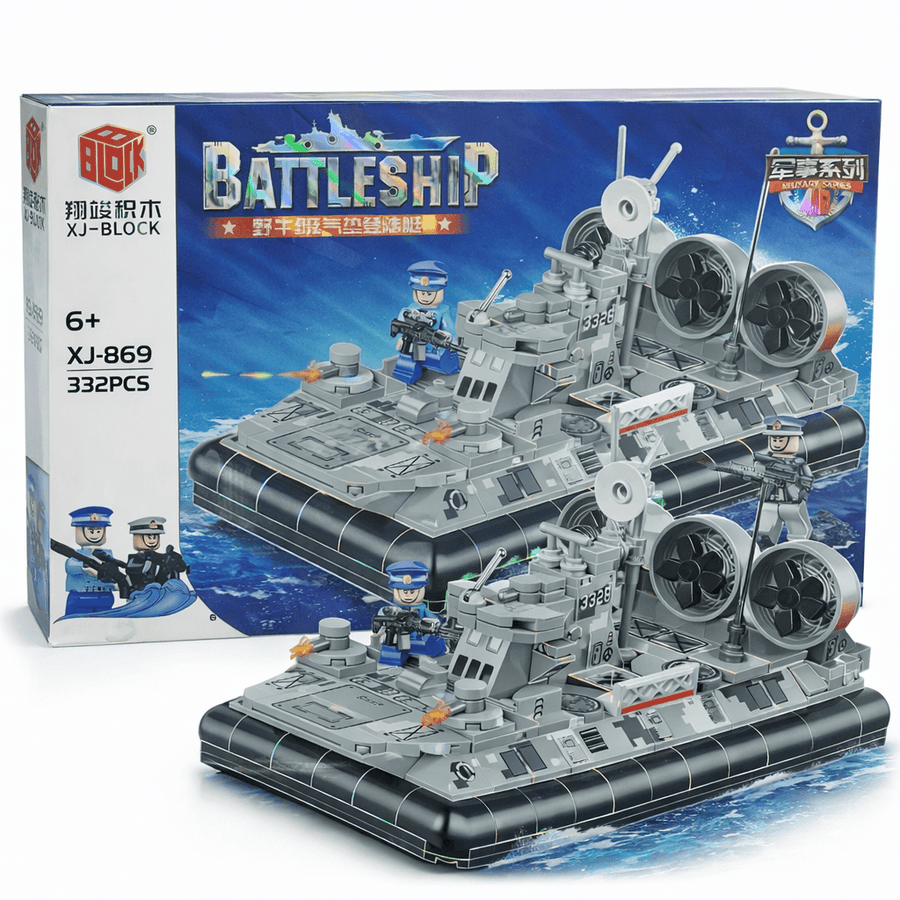 Battleship Building Blocks Set  Military Hovercraft 332 Pieces Lebanon