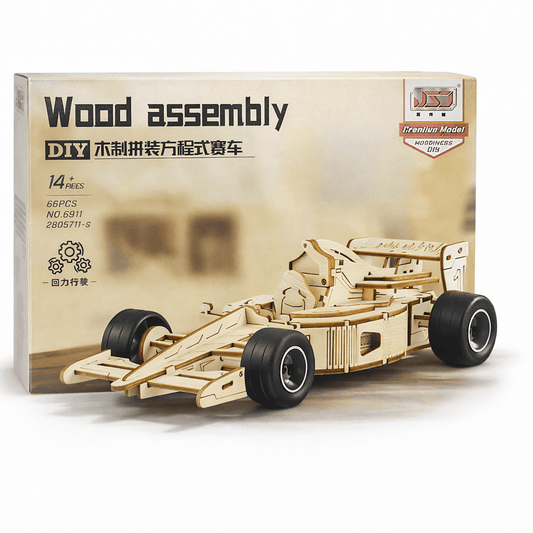 DIY Wooden Formula Racing Car Model Kit 66 Pieces Lebanon
