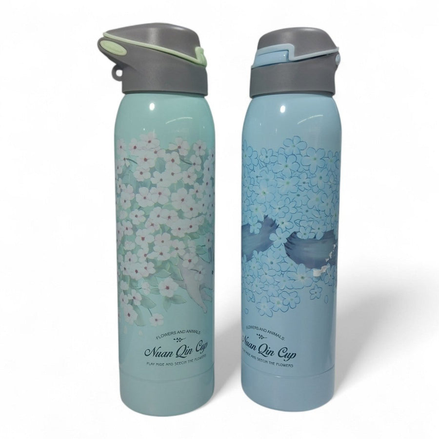Floral Stainless Steel Vacuum Bottle  Leakproof Thermal Flask Lebanon