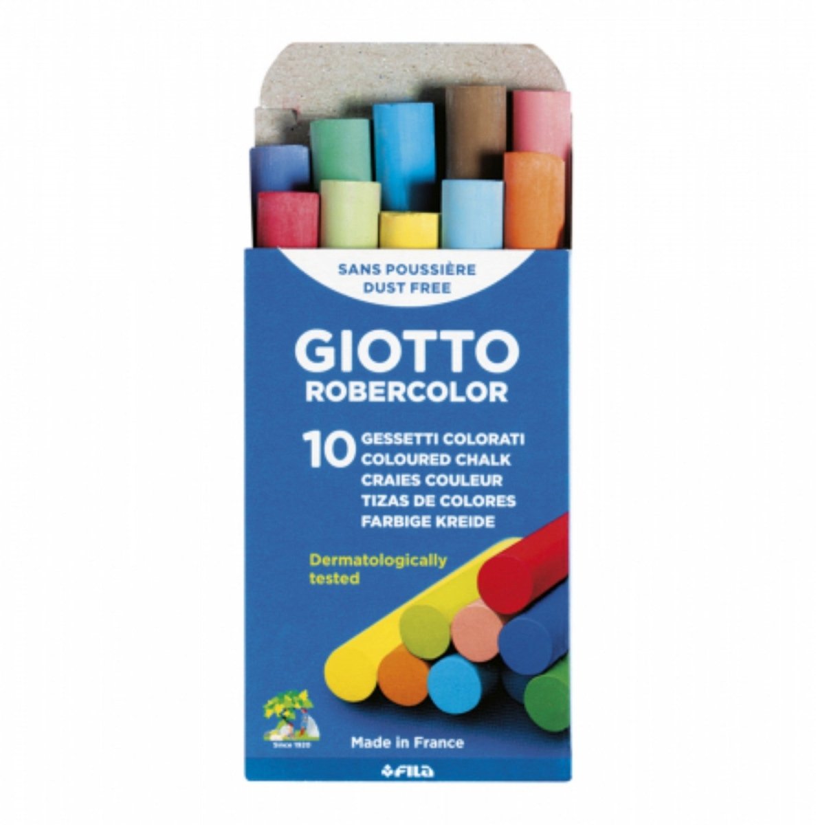 Giotto Robercolor Colored Chalk  10 Pieces Dust-Free Lebanon