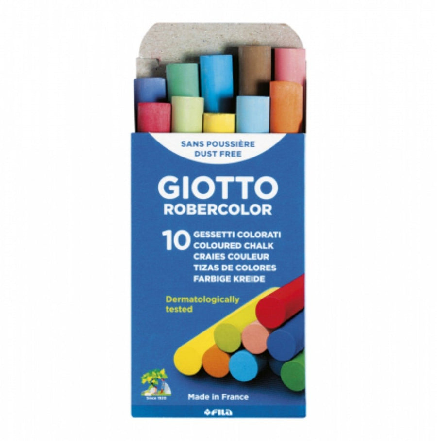 Giotto Robercolor Colored Chalk  10 Pieces Dust-Free Lebanon