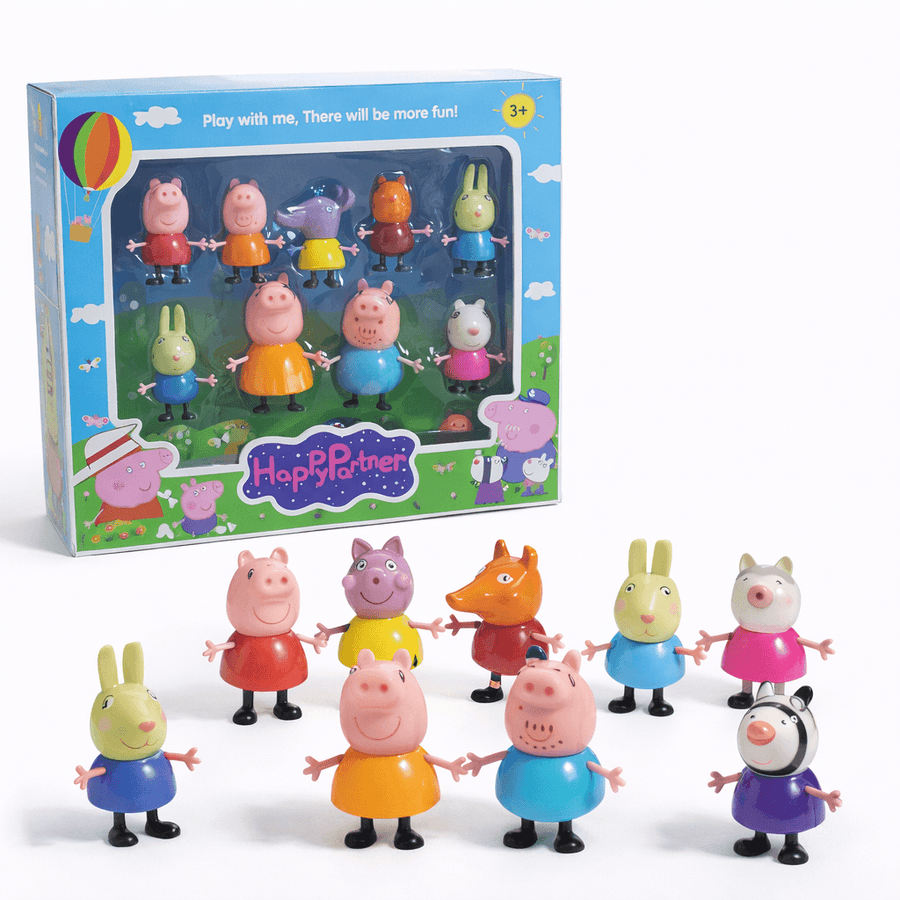 Happy Partner Animal Friends Figure Set 12 pcs Lebanon