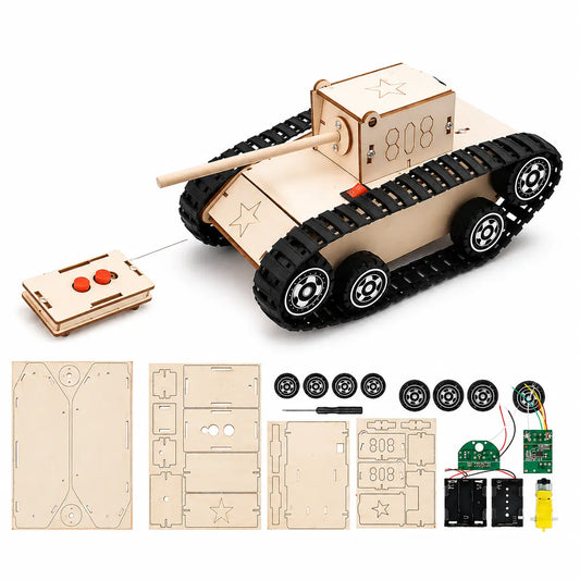 DIY Wooden Remote Control Tank – STEM Engineering Building Kit | AP-Leb Lebanon