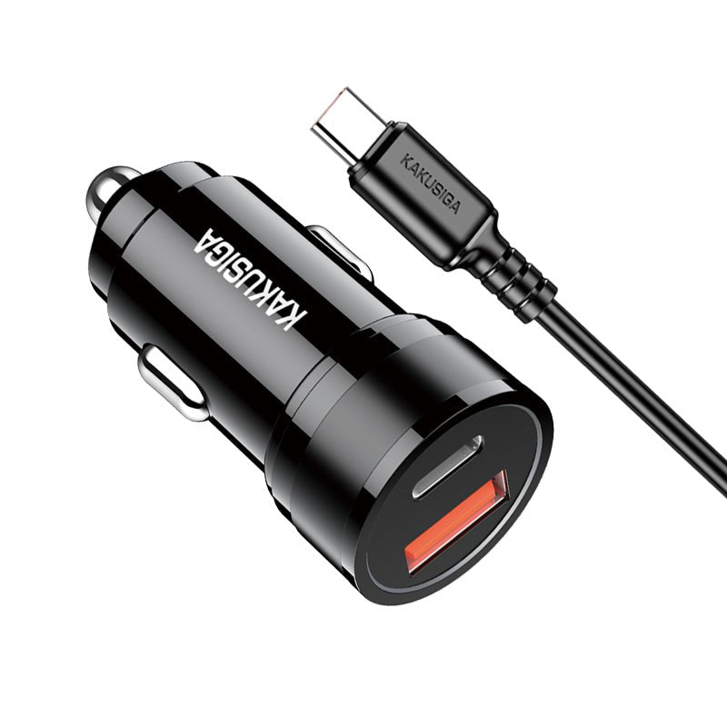 KAKUSIGA 60W Dual Port Car Charger  Fast Charging USB + Type-C Car Adapter with Type-C Cable Lebanon