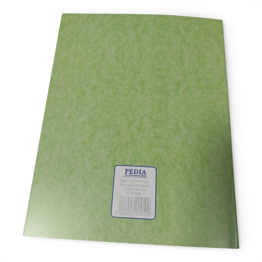 Pedia Exercise Notebook  Green Cover A5 Lebanon