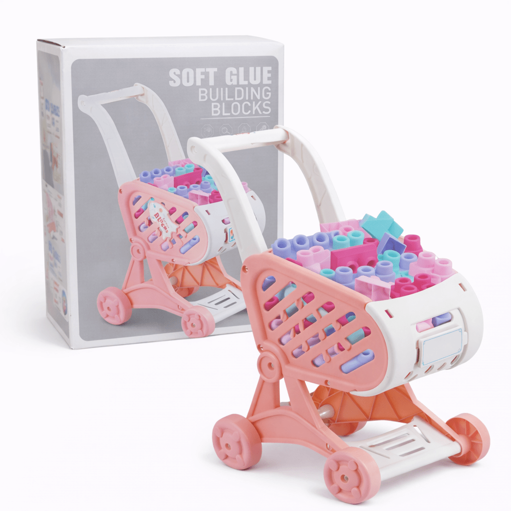 Soft Glue Building Blocks with Pushcart  32 Pieces Lebanon