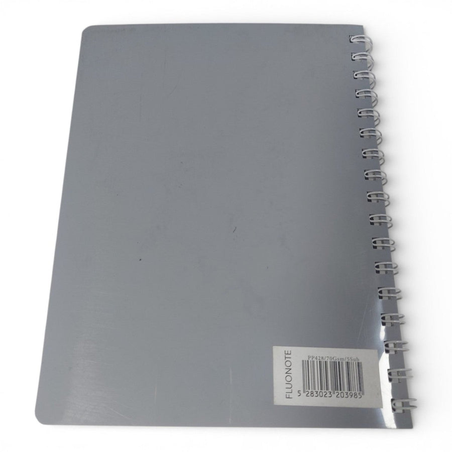 Spiral Notebook  Grey Cover Fluo Note Lebanon