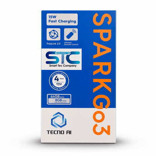 Tecno Spark Go 3  64GB Storage 8GB RAM Smartphone 15W Fast Charging Lebanon