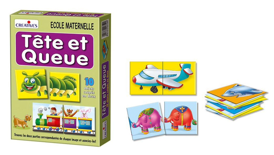 Tête et Queue Educational Puzzle Game for Kids  Match Head & Tail Animals | Preschool Learning Set | Ages 3+ Lebanon