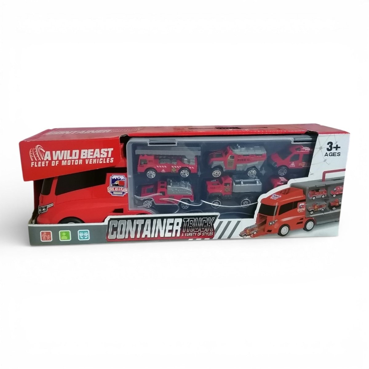 Wild Beast Container Truck Playset  Emergency Vehicles Transport Set Lebanon