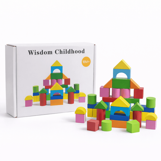 Wisdom Childhood Wooden Building Blocks Set 18M+ Lebanon