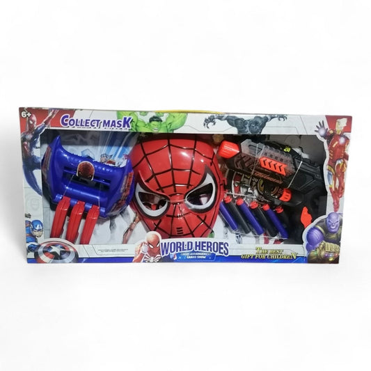 World Heroes Mask & Blaster Play Set  Superhero Action Toy Lebanon